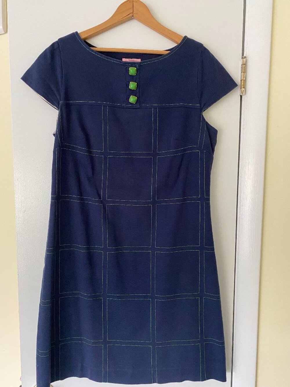 GUC Lilly Pulitzer Navy dress with green details